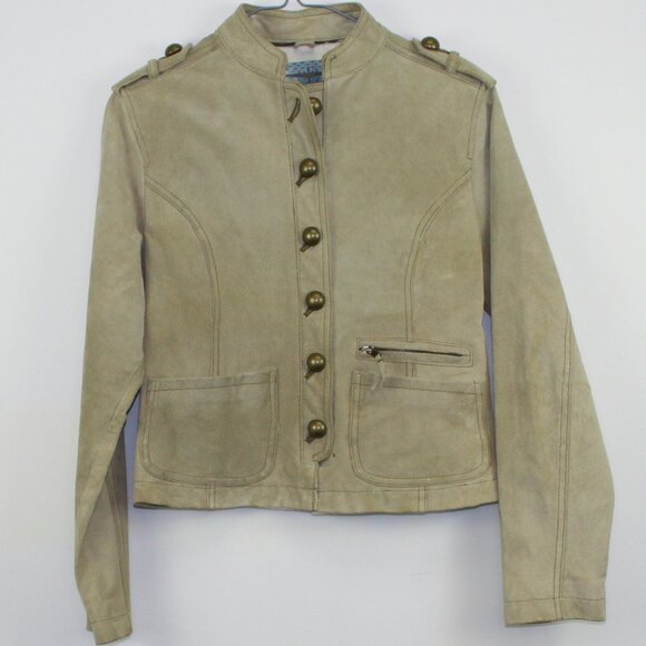 Wilson Leather Suede Button Leather Jacket (S) - Picture 1 of 7